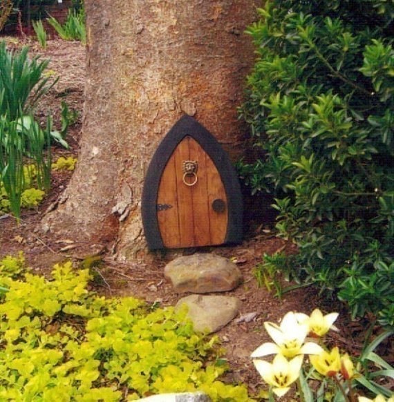 Cast Metal Fairy Garden DOOR KNOCKER Ring Faerie Gnome Hobbit Elf Miniature New