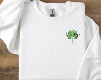 St. Patrick's Day Sweatshirt, Irish Shamrock Sweatshirt, Saint Patricks Day Sweatshirt Women, St Patricks Hoodie, St Patricks Sweater Decor