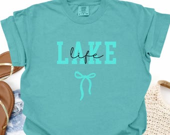 Comfort Colors® Lake Life Shirt, Lake Vibes Shirt, Summer Vacation Shirt, Lake Lover Shirt, Lake Camping Tshirt, Summer Shirt