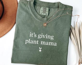 Plants Shirt, 100% Cotton Comfort Colors® Plant Lover T-Shirt, Cottagecore Gardener Tee, Shirts For Gardening Moms, Plant Lover Gift Shirt