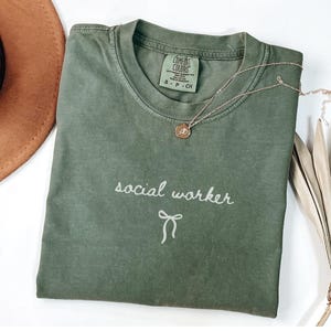 Comfort Colors® Social Worker Gifts, Social Worker Shirt, Gift For Social Worker, School Counselor, Therapist Shirt, MSW LSW Social Worker