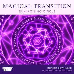 Purple Neon Magic Stream Transition | Witchy Animated Stinger Transition