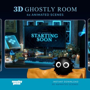 Superposition de flux Blue Fantasy pour Twitch, Youtube, Obs et Streamlabs