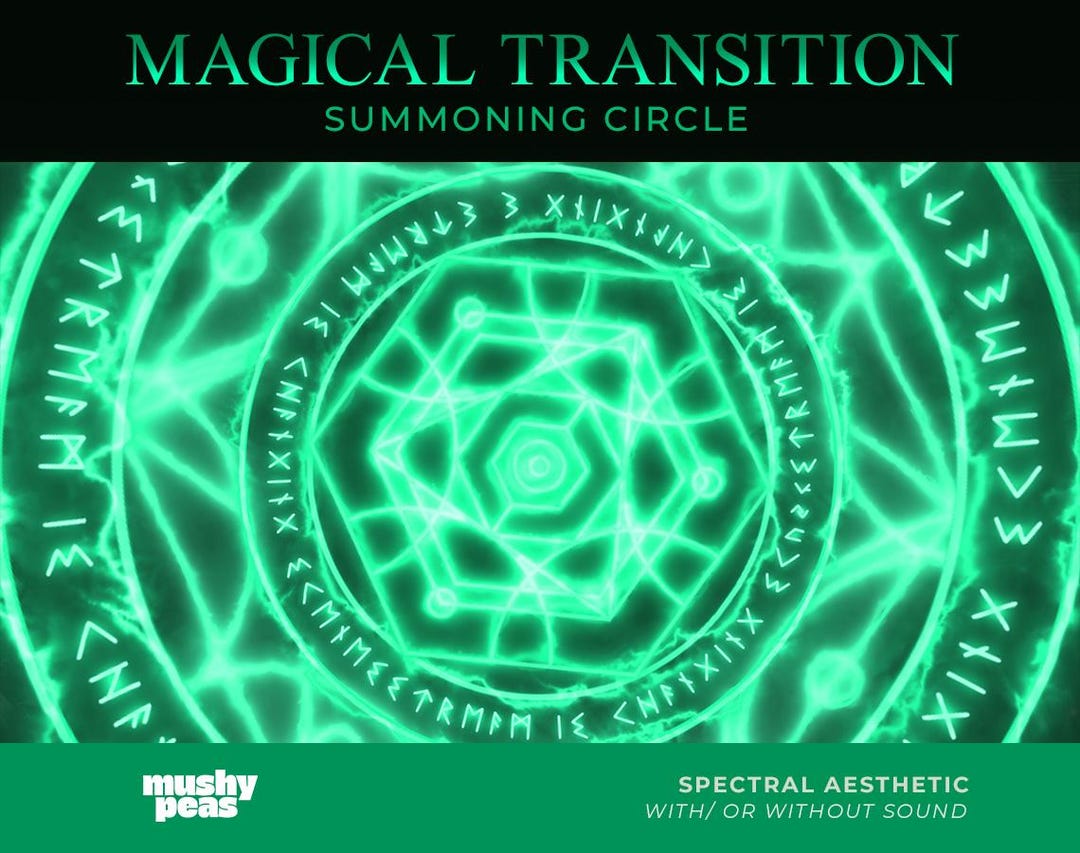 Green Neon Magic Stream Transition | Spectral Animated Stinger ...