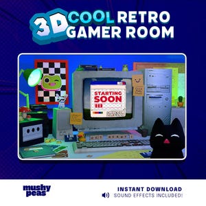 3D Cool Stream Overlay | 3D Twitch & Youtube Stream Scenes for livestreams