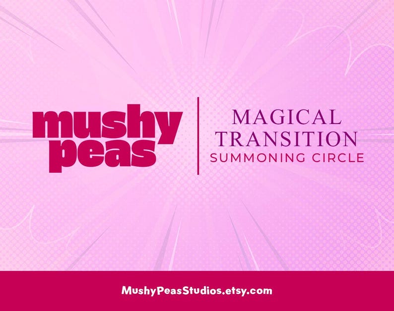 Pink Transitor Pink Neon Magic Stream Transition | Witchy Animated Stinger Transition ...
