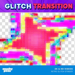 Glitch Twitch Transition Animation | Comic & Pixel Style