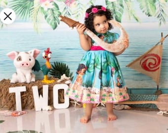 Moana Birthday Dress