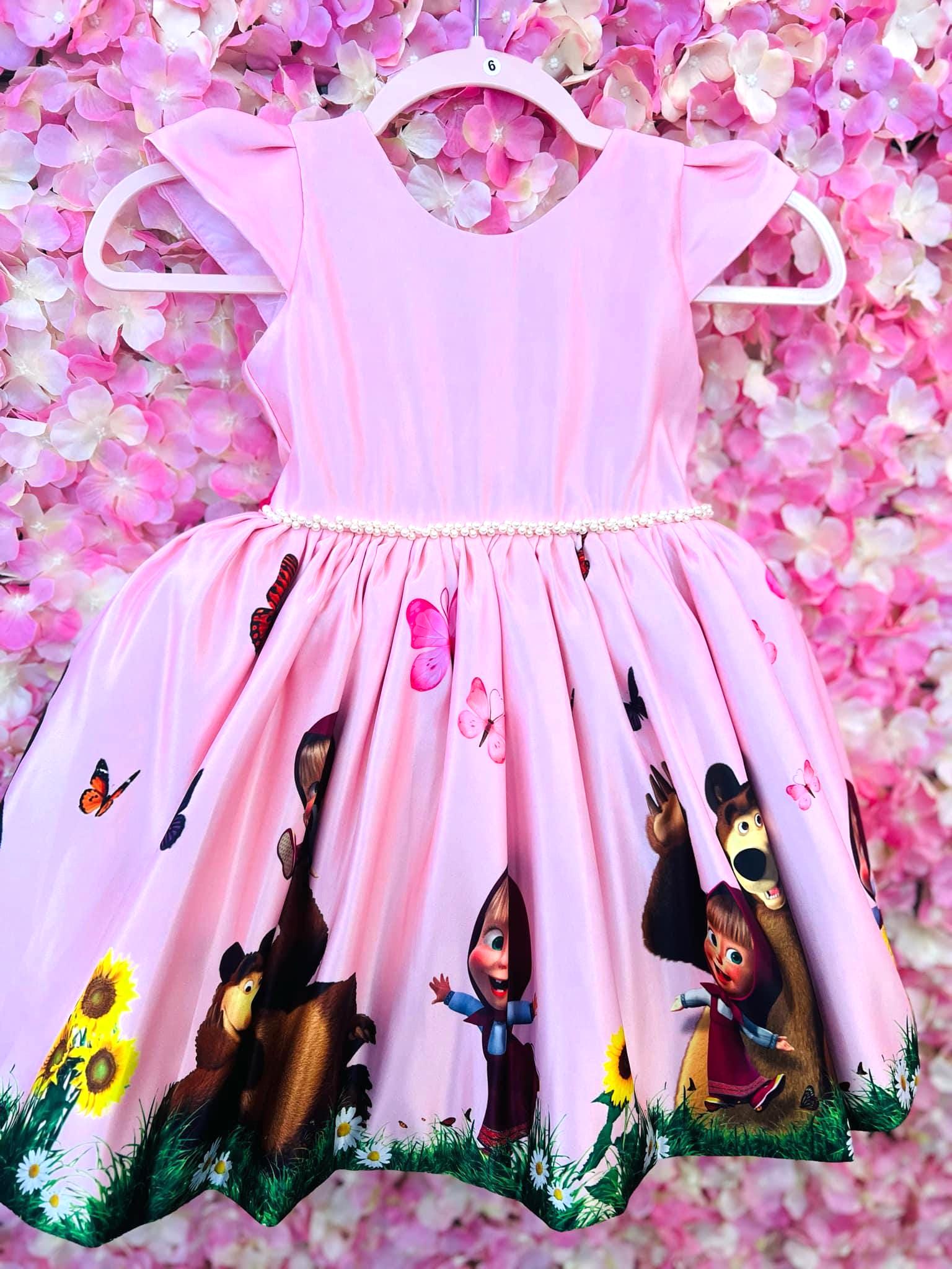 Compleanno Vestito Bimba Masha E Orso Masha E Orso Vestito Di