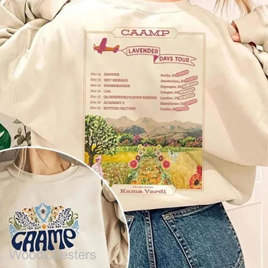 Caamp Band Fall Tour 2022 Sweatshirt, Lavender Days Tour 2022 Sweatshirt
