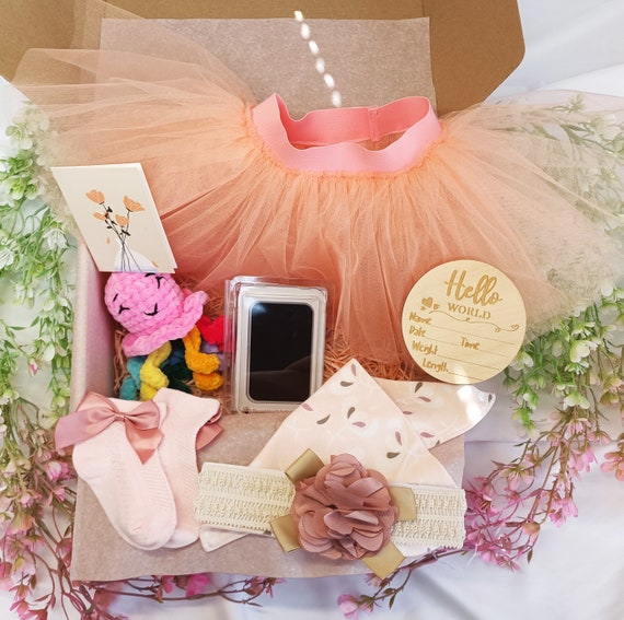 Newborn Baby Girl Gift Box, Baby Shower Present, Box for Girls 0-6