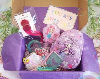 Meerjungfrau Geschenkbox Kinder, Geburtstagsgeschenkbox, Geschenk für Tochter, Enkelingeschenk, Geschenkschachteln, Geschenk für Mädchen, alles Gute zum Geburtstagkasten