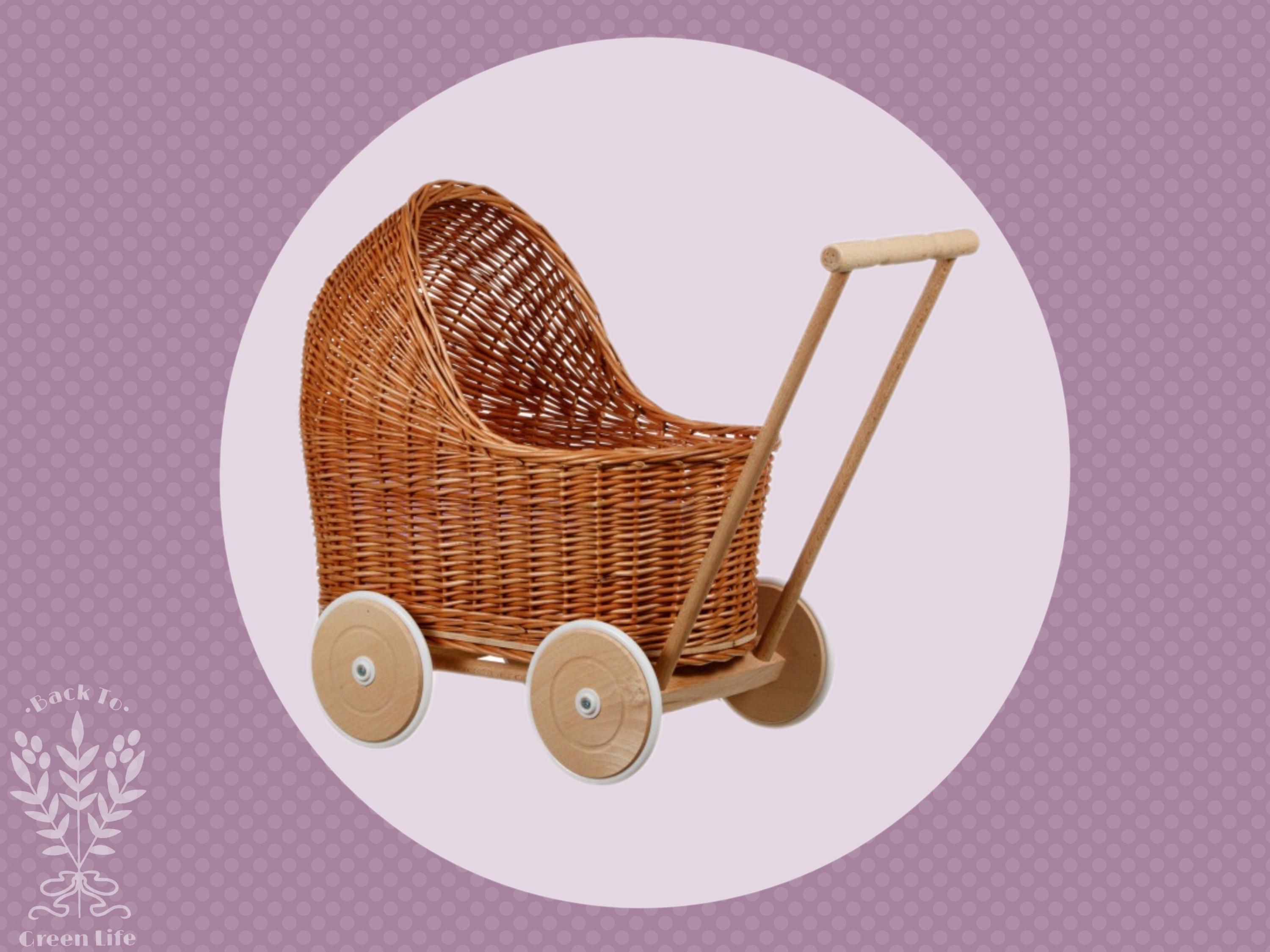 Puppenwagen aus weidengeflecht - Etsy.de