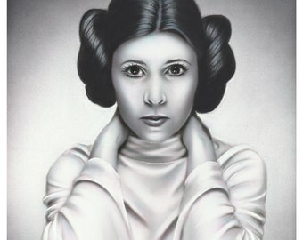 Princess Leia 11x14 Art Print Carrie Fisher Star Wars