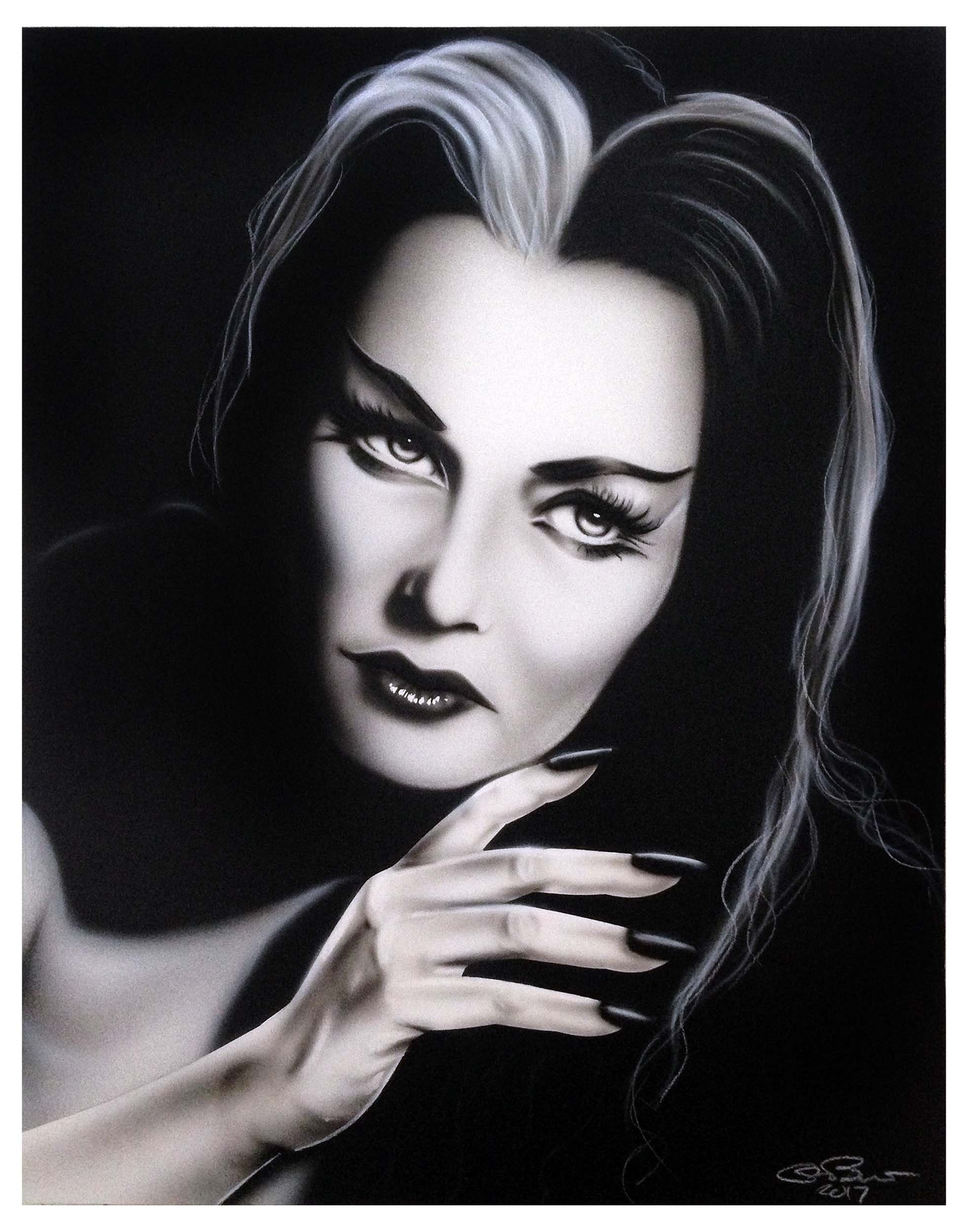 Lily Munster Yvonne DeCarlo 11x14 Art Print Etsy