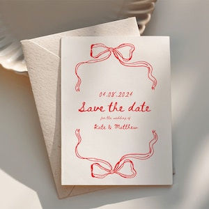 Sofort | Hochzeit Save The Date Vorlage | Individuell | Gewellte bearbeitbare Vorlage | Digitale Vorlage | Illustriertes Briefpapier | Handgezeichnet