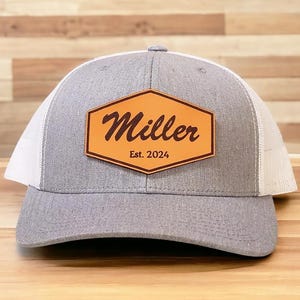 Personalized Trucker Hat, Last Name Hat, Groomsmen Hats, Family Reunion Gifts, Family Name Hats, Gift for Husband, New Dad Gift, Couples Hat