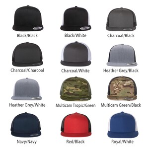 YP Classics 6006 hats with camo available. black hat, camo hat, charcoal hat, red hat, navy hat