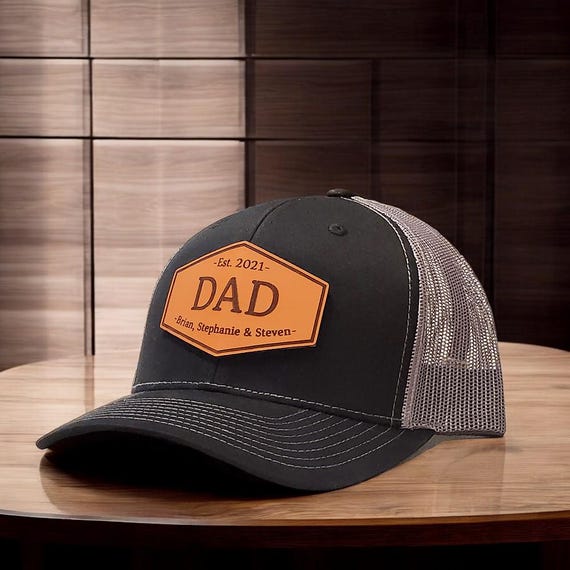 Dad Established 2025 Hat, Father's Day Gift, Custom Dad Hat with Est. Date, Personalized Hat with Kids Names, Trucker Hat, Perfect Dad Gift
