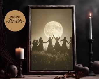 Witchcore Pagan Gifts Witchy Art Witch Print, Witch, Printable Wall Art, Witches Wiccan Wiccan Gifts, Wicca