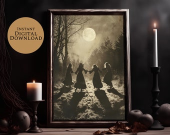 Witchy Gifts, Salem Witch Trials, Downloadable Art, Wall Art