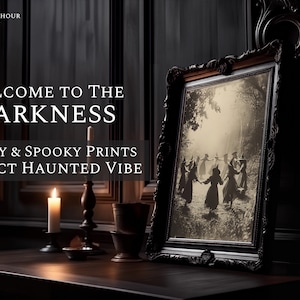 Decoración de pared de brujas, juicios de brujas de Salem, regalos wiccanos, arte imprimible, póster digital imagen 2