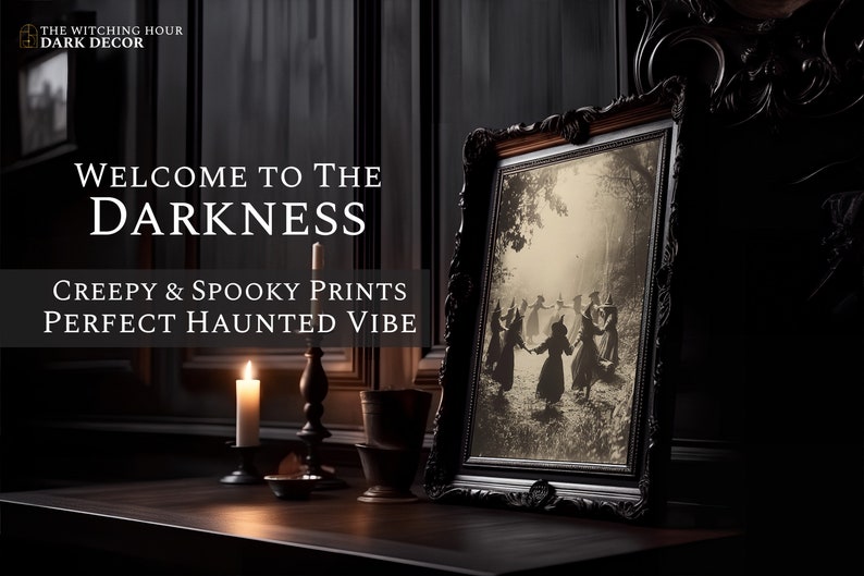 Decoración de pared de brujas, juicios de brujas de Salem, regalos wiccanos, arte imprimible, póster digital imagen 2