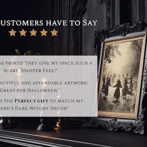 Decoración de pared de brujas, juicios de brujas de Salem, regalos wiccanos, arte imprimible, póster digital imagen 8