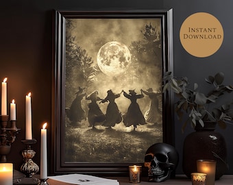Best Friend Print Witchy Aesthetic, Witchy Room Decor, Instant Download, Salem Witch Trials Witch Witchy Stuff Witches