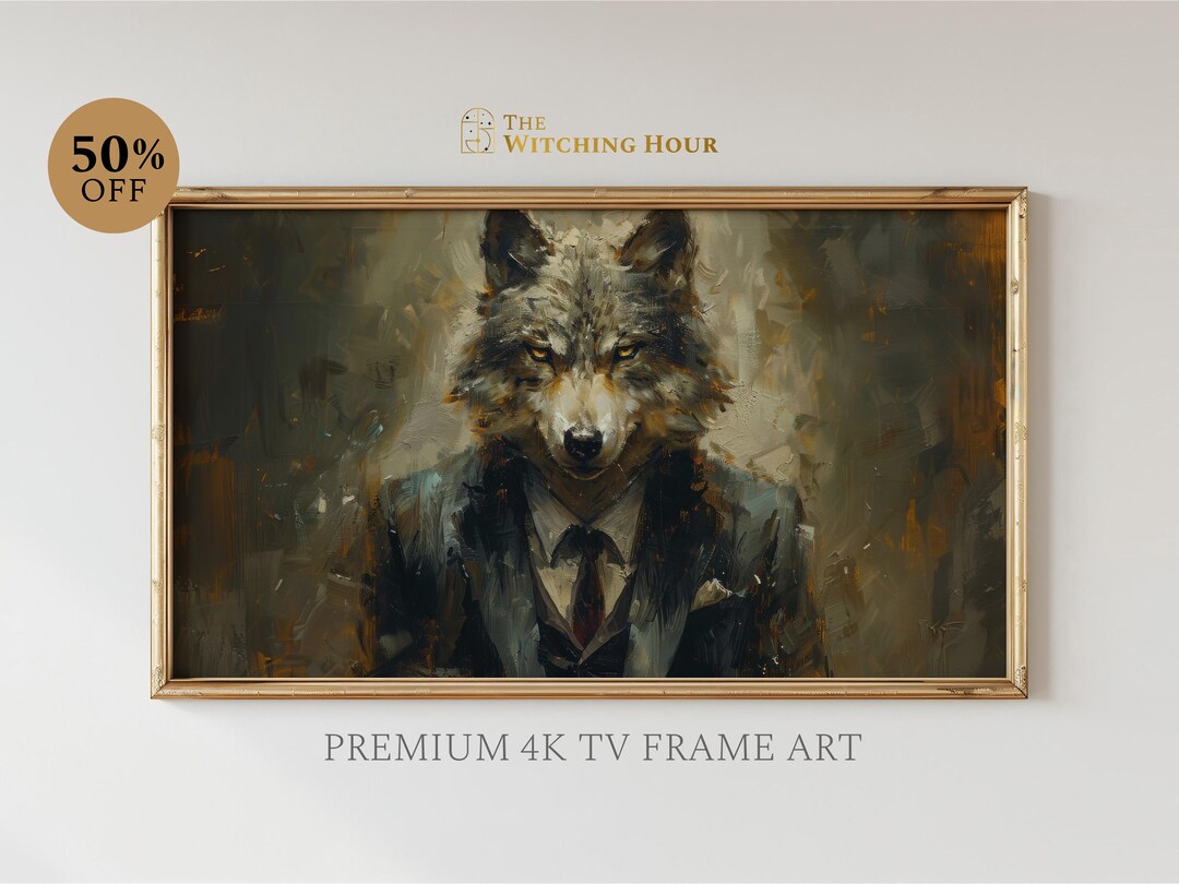 Werewolf Halloween Creepy Art for Samsung Frame TV Art Spooky Gothic ...