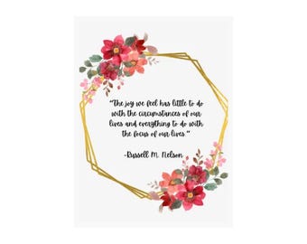 Cytat Russella M. Nelsona „Radość, którą czujemy”