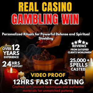Echt CASINO SPIELSPIEL GEWINN Ritual | Glückssträhne | Jackpot-Erfolg | Kasino Fortune | großes Geld | Zauberspruch | Wunschzauber