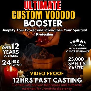 DELUXE POWERFUL custom VOODOO booster | premium spell booster | spell booster cast |  increase spell power | spell boost