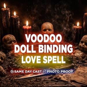 Voodoo Doll Binding Love Spell, Powerful Obsession Ritual, Make Them Obsessed & Devoted, Strong Attraction Energy, Same Day Casting
