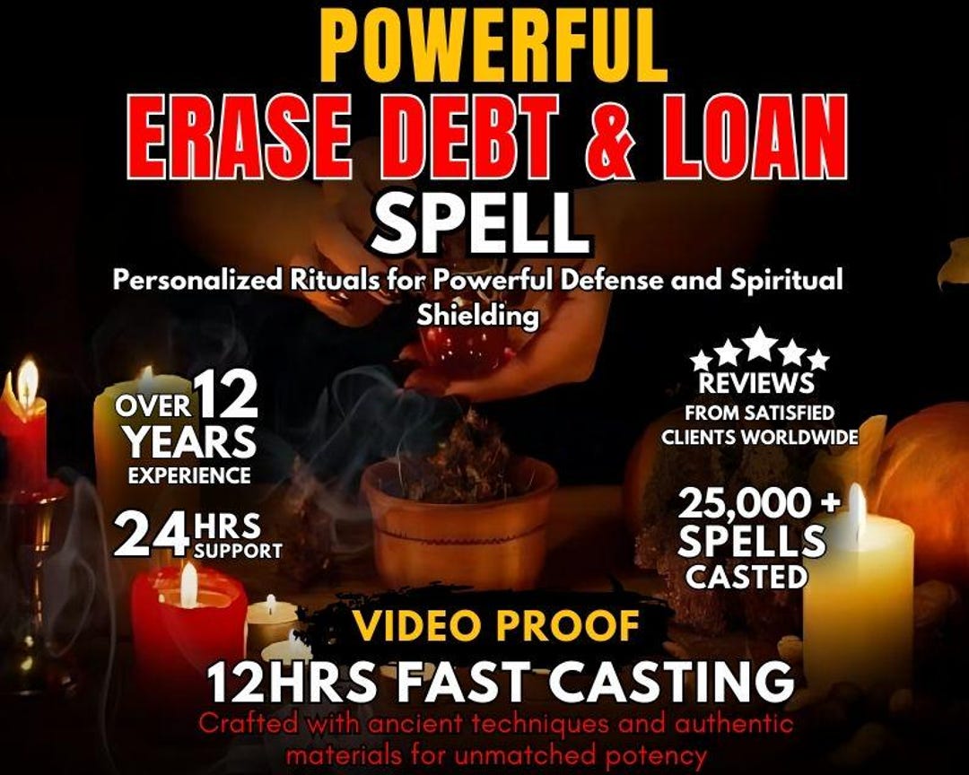 ERASE All DEBTS SPELL, Erase Debts, Financial Relief, Money Spell, Debt ...