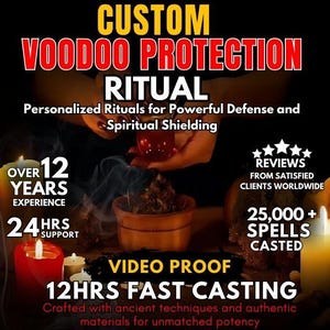 Ultimate CUSTOM VOODOO PROTECTION, custom voodoo, dark magic, voodoo ritual, protection spell, voodoo protection, spiritual defense