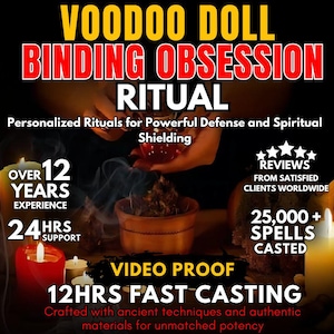 Krachtig VOODOO-POPPENBINDEN Obsessieritueel | Liefdesobsessie | Bindende verbinding | Paranormale controle | Sterke aantrekkingskracht