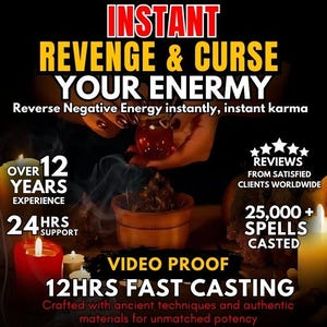 INSTANT REVENGE & CURSE your enemy | Justice Spell | Hex of Consequences | Breakup Curse | Karma Retribution | Enemy Destruction
