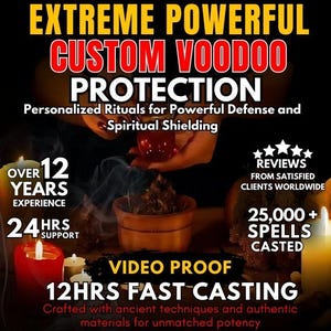 Extreme powerful CUSTOM VOODOO PROTECTION | Demonic Shield & Ultimate Safeguard | Curse Removal + Lifelong Spiritual Defense