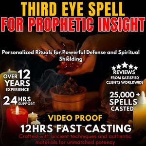 Mystical PROPHETIC THIRD EYE Spell | Psychic Awakening | Spiritual Vision | Intuition Boost | Clairvoyance | Pineal Activation