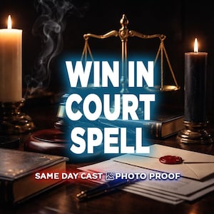 Zaklęcie „Wygrana w Sądzie” | Rytuał Boskiej Sprawiedliwości | Zwycięstwo Prawne i Sukces w Sprawie Sądowej | Zaklęcie Ochronne | Pomyślny Wyrok | Rzucanie Zaklęć Tego Samego Dnia