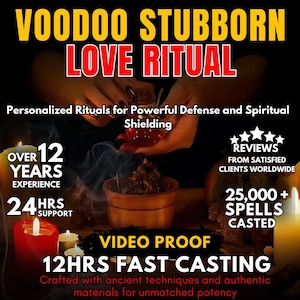 VOODOO STUBBORN LOVE Ritual | Binding Love | Persistent Devotion | Unwavering Obsession | Love Spell | Deep Attraction