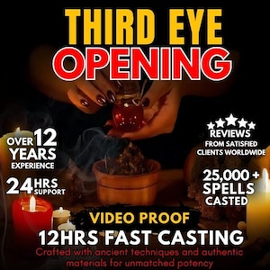 THIRD EYE SPELL | Psychic Abilities | Clairsentience | Eye Activation | See Spirits | Astral Travel |Divination | Chakra Balance