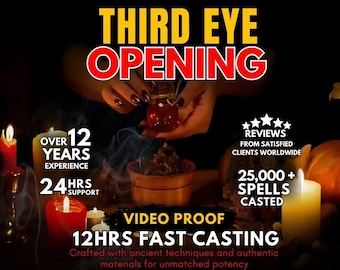 THIRD EYE SPELL | Psychic Abilities | Clairsentience | Eye Activation | See Spirits | Astral Travel |Divination | Chakra Balance
