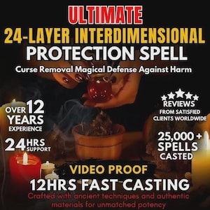 ULTIMATE 24-Layer INTERDIMENSIONAL PROTECTION spell | Curse Removal | Psychic Shield | Black Magic Defense | Energetic Safeguard
