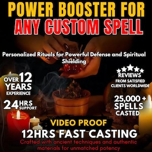 MIGHTY CUSTOM SPELLS Booster | Rapid Booster | Instant Manifestation | Success Accelerator | Energy Surge