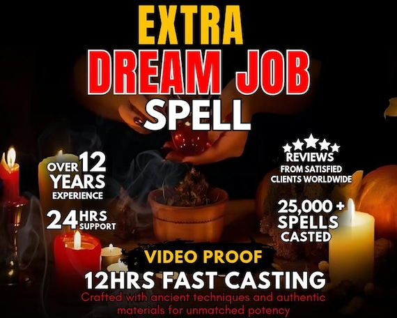 Premium DREAM JOB SPELL, dream job spell, attract career, job success, career boost, interview spell, employment spell, professional growth