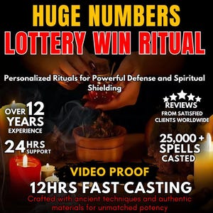Huge NUMBERS LOTTERY WIN Ritual | Jackpot Magic | Lucky Numbers | Big Lottery Win | Fortune Spell | Winning Ritual