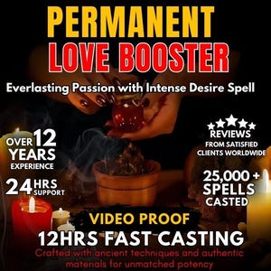 PERMANENT LOVE BOOSTER | Everlasting Passion | Intense Desire Spell | Romantic Bond Amplifier | Deep Love Attraction