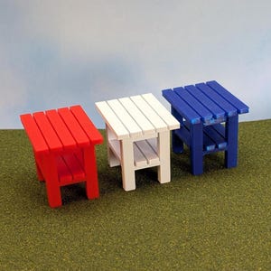 Table d'appoint de patio à l'échelle 1:12 - Hauteur : 4,4 cm
